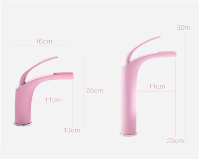 Pink Tall Vessel Faucet