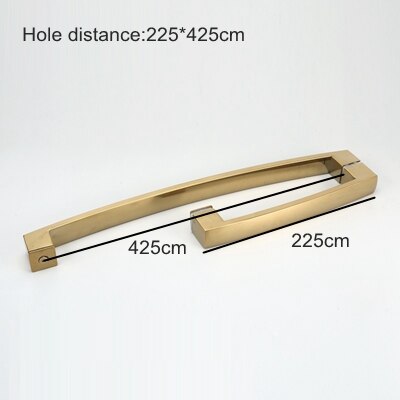 Brushed Gold  Brass Shower Glass Door Hardware Hinges and Glass Door Clips Holder 10mm to 12mm