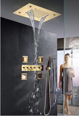 Flush Ceiling Mount Rain Shower Head | Shelly Lighting