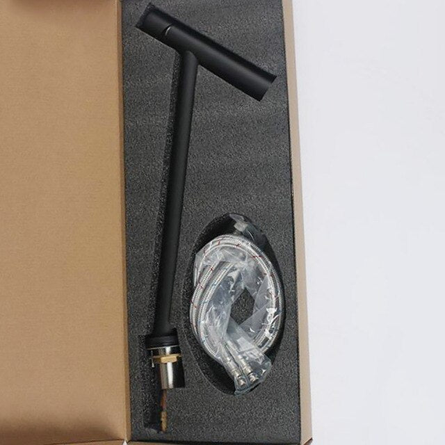 Rose Gold -Black Tall Vessel Faucet