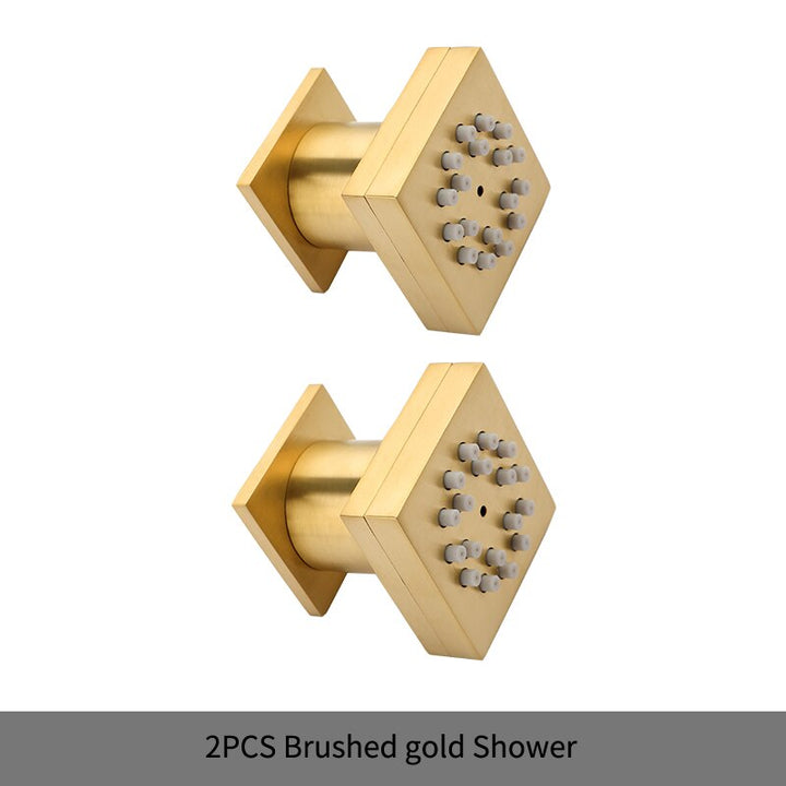 Square wall mounted body jet massage sprayers
