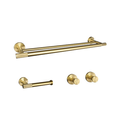 Nordic design brushed gold bathroom accessories