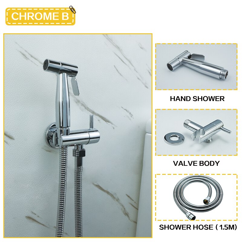 Hand held bidet shataf shower spray kit – sanicanada