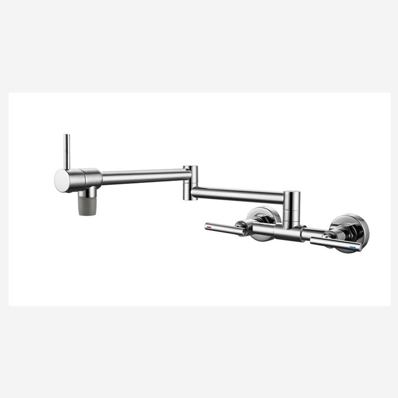 Modern Hot and Cold Wall Mounted Pot Filler Faucet