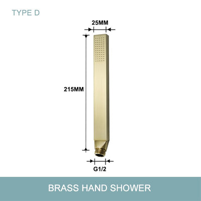 Brushed gold hand spray handle