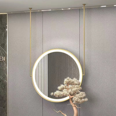 Ceiling Mount Round Bathroom LED Mirror