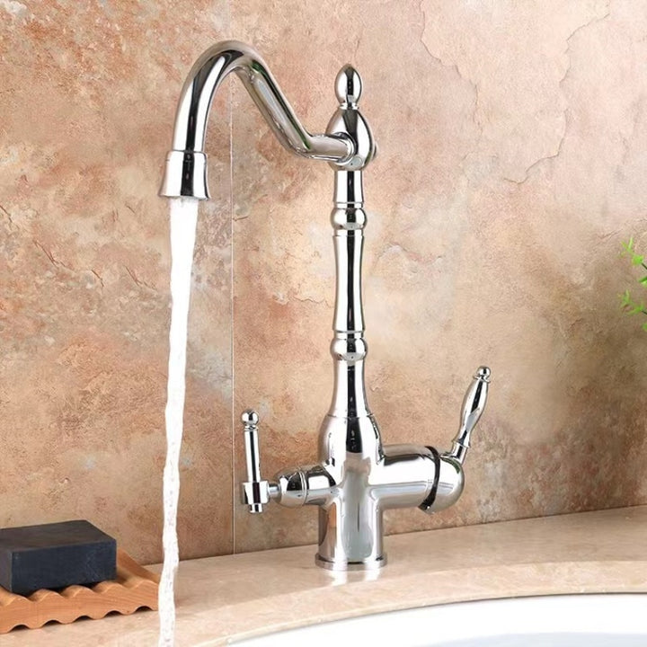 Victorian tradtional Gold polished Brass Victorian 2 Way Function Reverse Osmosis and Kitchen Faucet