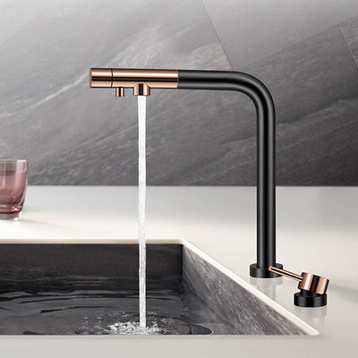 New Design 2024 Reverse Osmosis Pop Up Kitchen 2 way and Non 2 Way Pull Dual Spray Kitchen Faucet