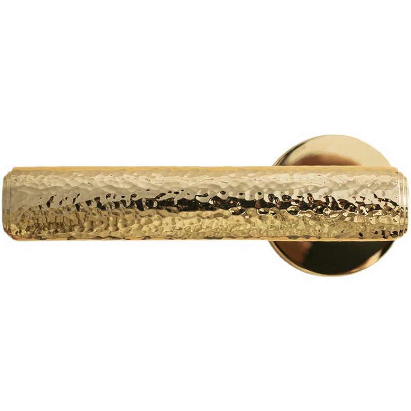 Nordic Gold Polished Round Interior door lock set