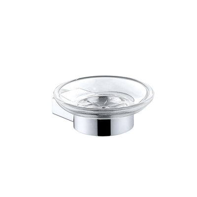 Chrome round bathroom accessories