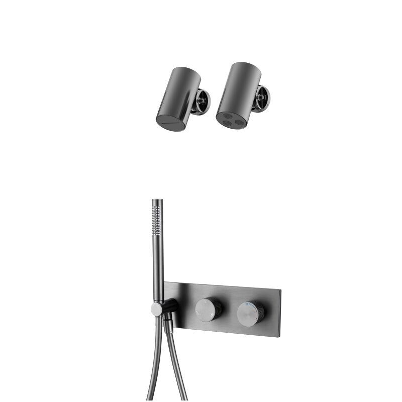 Aston 2- Round Thermostatic 2 way volume control shower kit