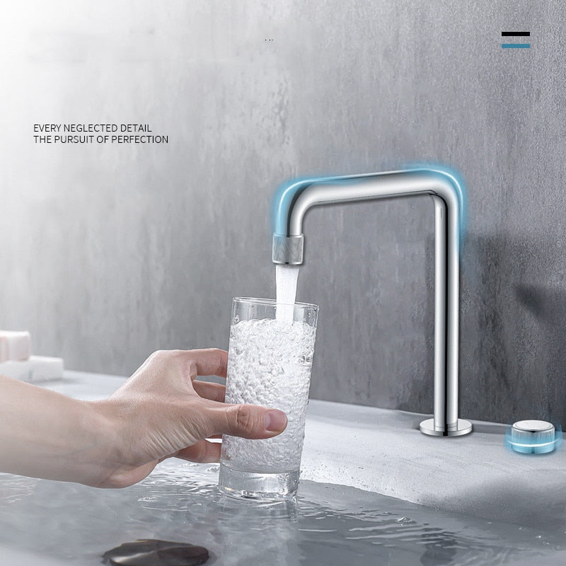 Saab-Nordic 8" Inch wide spread bathroom faucet