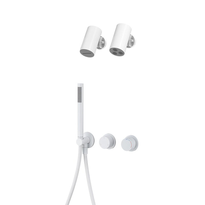 Aston 2- Round Thermostatic 2 way volume control shower kit