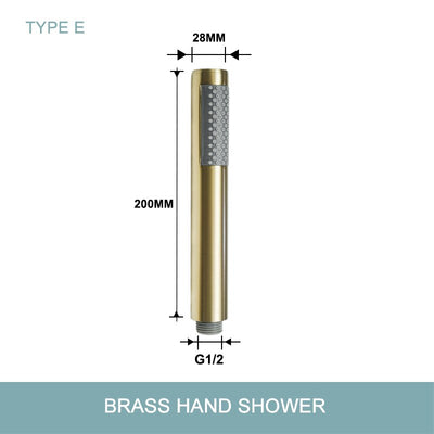 Brushed gold hand spray handle