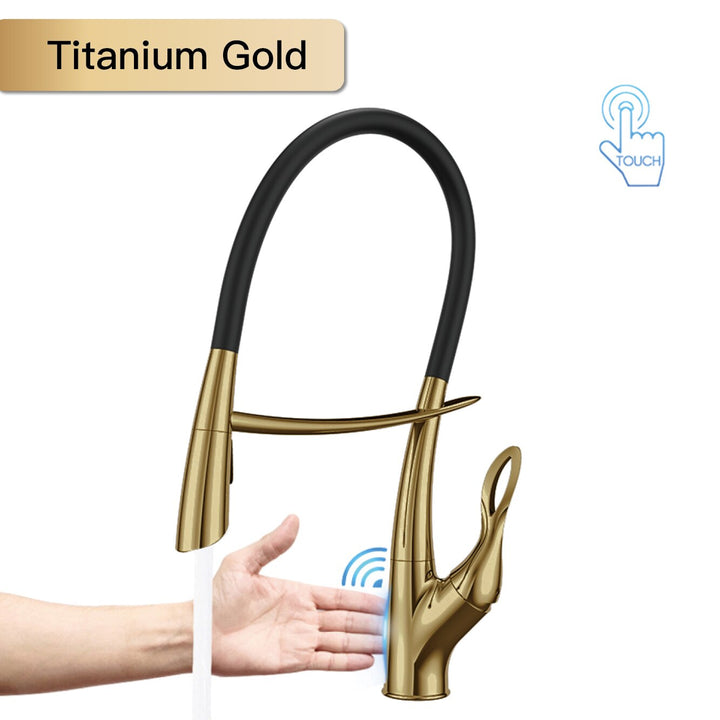 Iceland-Nordic design touchless kitchen faucet