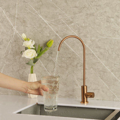 Brushed Rose Gold Reverse Osmosis Water Filter Faucet