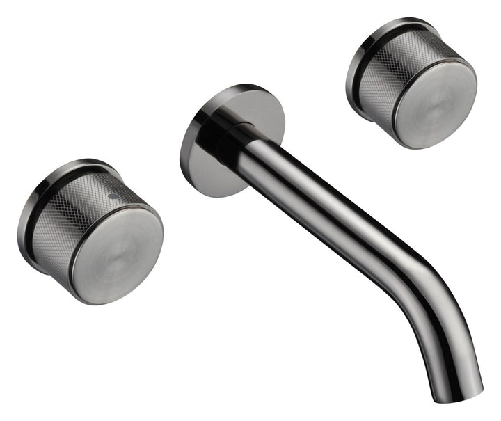 Vechio-Brushed gold wall mounted bathroom faucet