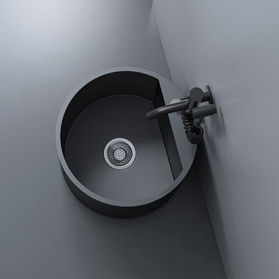 Black stainless steel mop sink