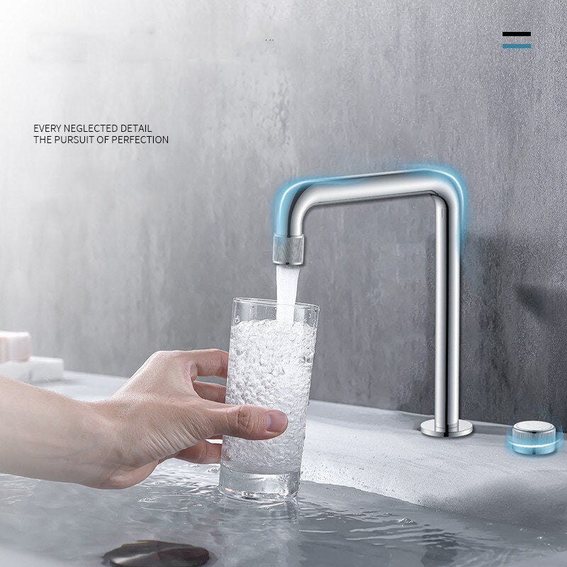 Nordic 8" Inch wide spread bathroom faucet