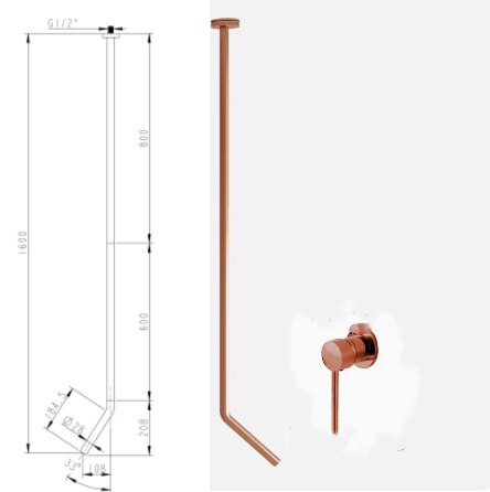 Valhalla-New Nordic Design Ceiling Mount Lavatory Faucet
