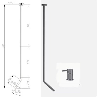 Valhalla-New Nordic Design Ceiling Mount Lavatory Faucet