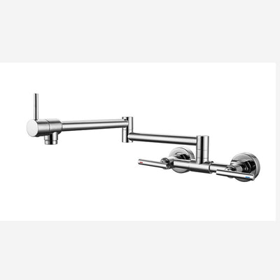 Modern Hot and Cold Wall Mounted Pot Filler Faucet