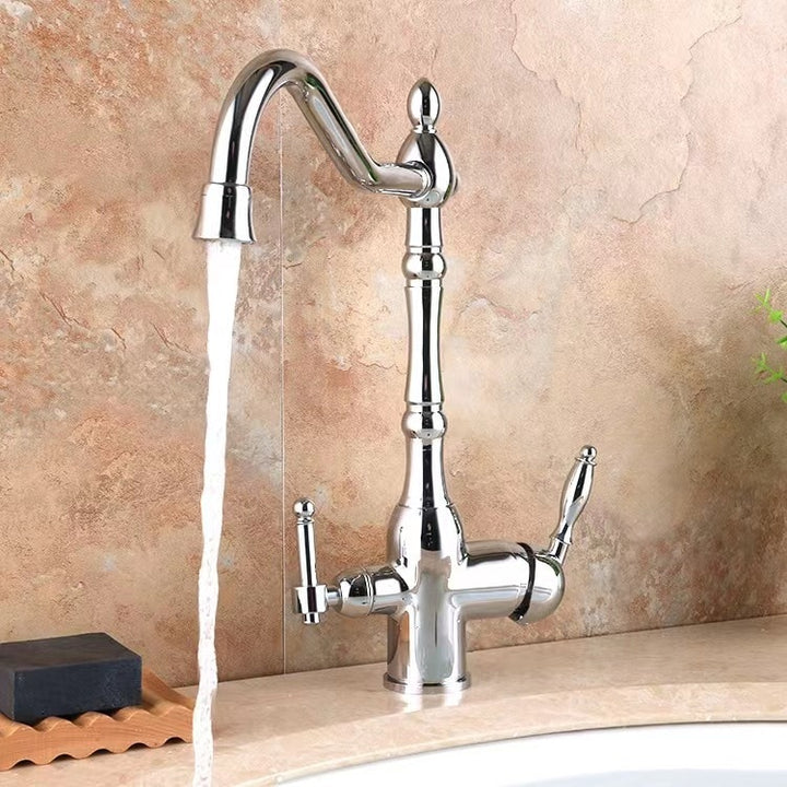 Victorian tradtional Gold polished Brass Victorian 2 Way Function Reverse Osmosis and Kitchen Faucet