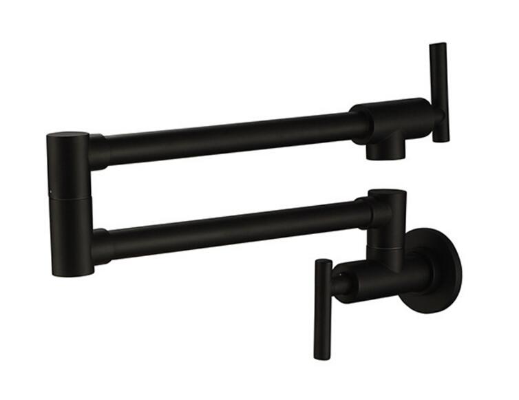 Black Wall Mounted Kitchen Pot Filler