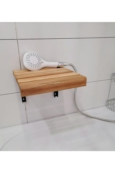 Wooden shower bench seat