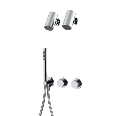 Nordic Round Thermostatic 2 way volume control shower kit