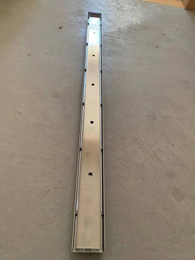 Rose gold linear shower drain size 48"