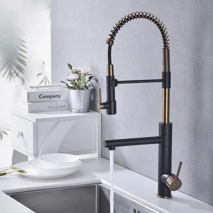 Wolf Kitchen Industrial Professional Faucet with Pot filler and Dual Pull Out  Sprayer 26" Inch Tall