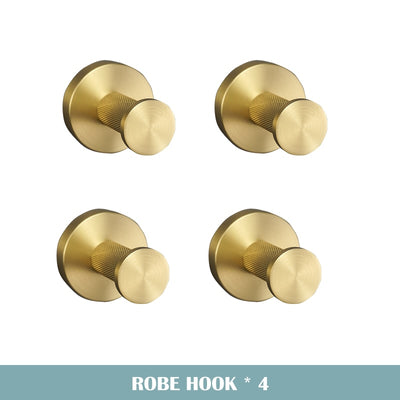 Nordic design brushed gold bathroom accessories