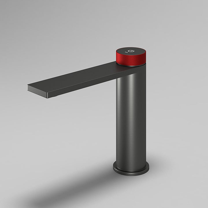 RELOJ-Brushed gold-Black with red-Black- Grey Gun with red Single hole bathroom faucet