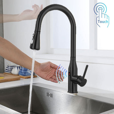 Motion sensor kitchen faucet