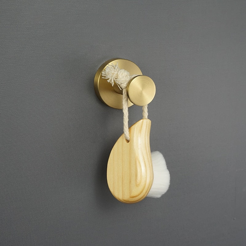 Cara-Nordic design brushed gold bathroom accessories