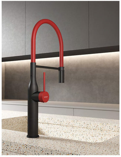 Black with Red New 2023 Nordic Design  Kitchen Faucet