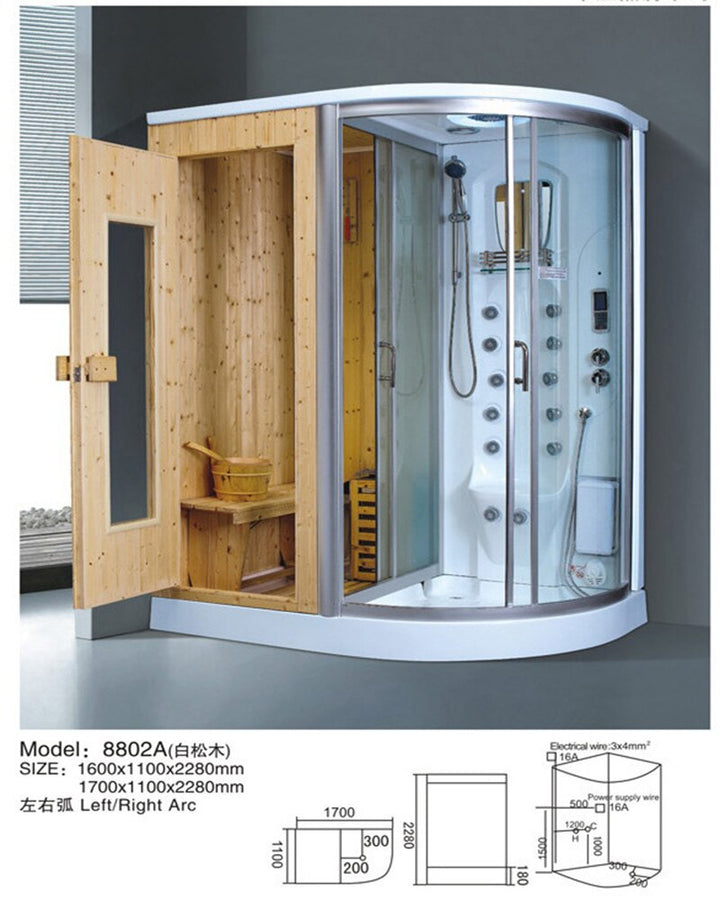 Custom-Multi Function Cabin Steam Sauna Room System 806B