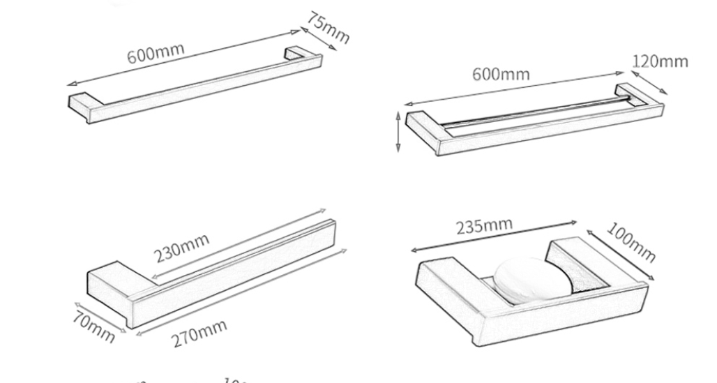 Black Matte Bathroom Accessories