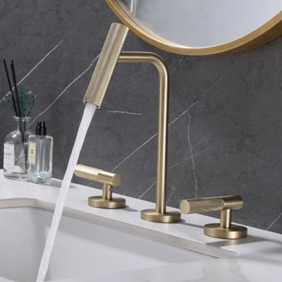 Rio-New 2023 Brushed Gold 8" Inch wide spread faucet