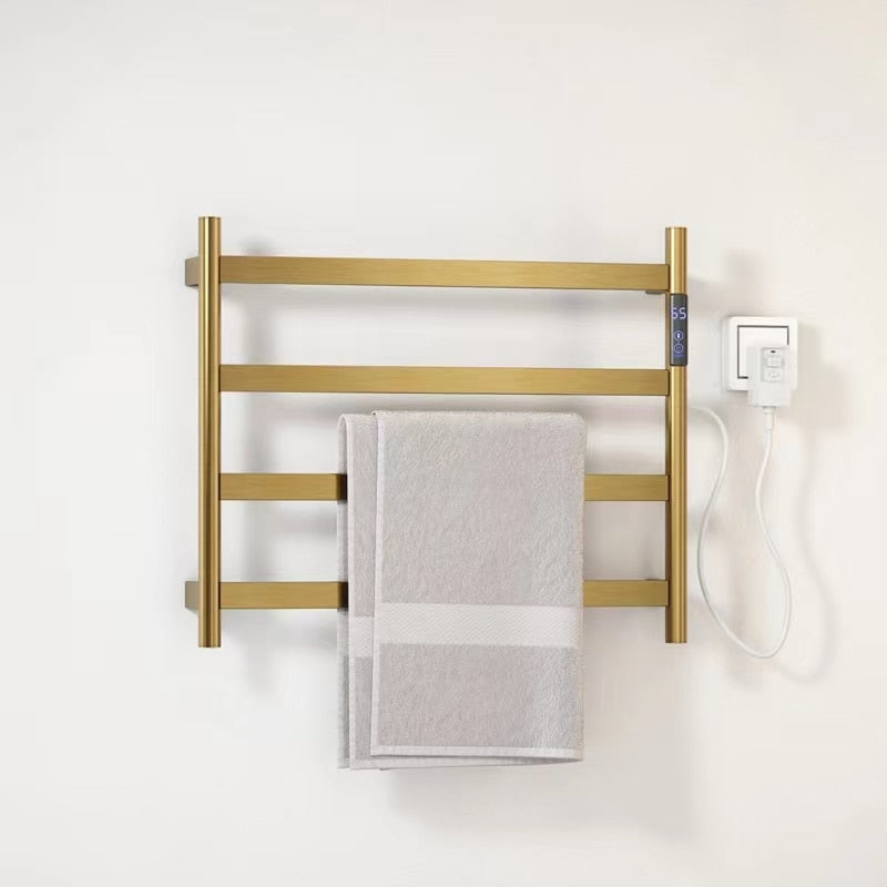 Brushed Gold - Chrome- Grey Gun Electric Towel warmer
