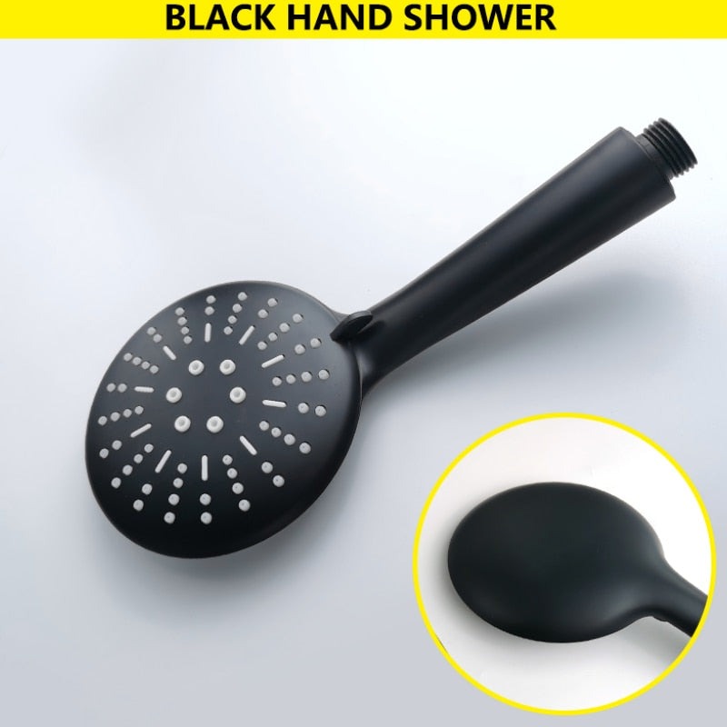 Rose gold - brushed gold- Black Matte sliding shower bar