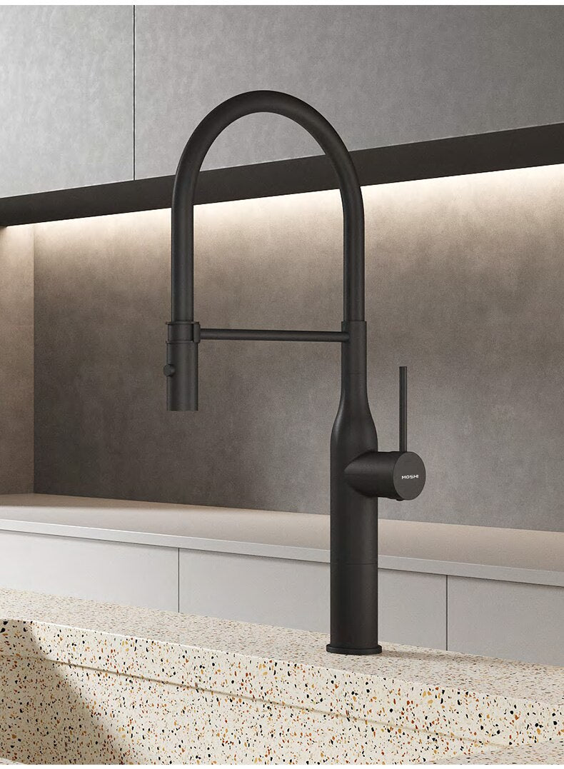 Black with Red New 2023 Nordic Design  Kitchen Faucet