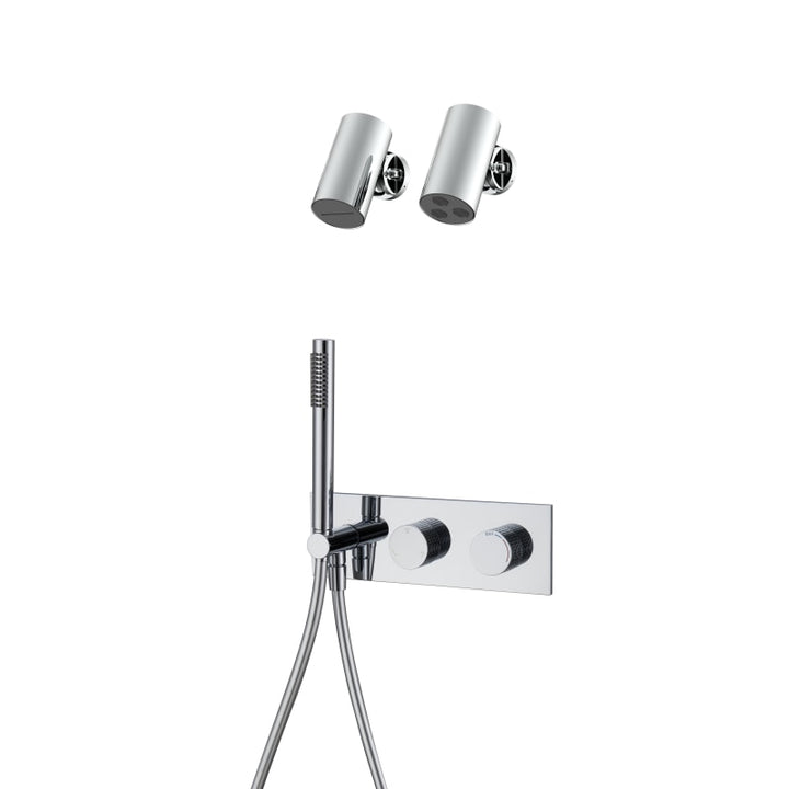 Aston 2- Round Thermostatic 2 way volume control shower kit