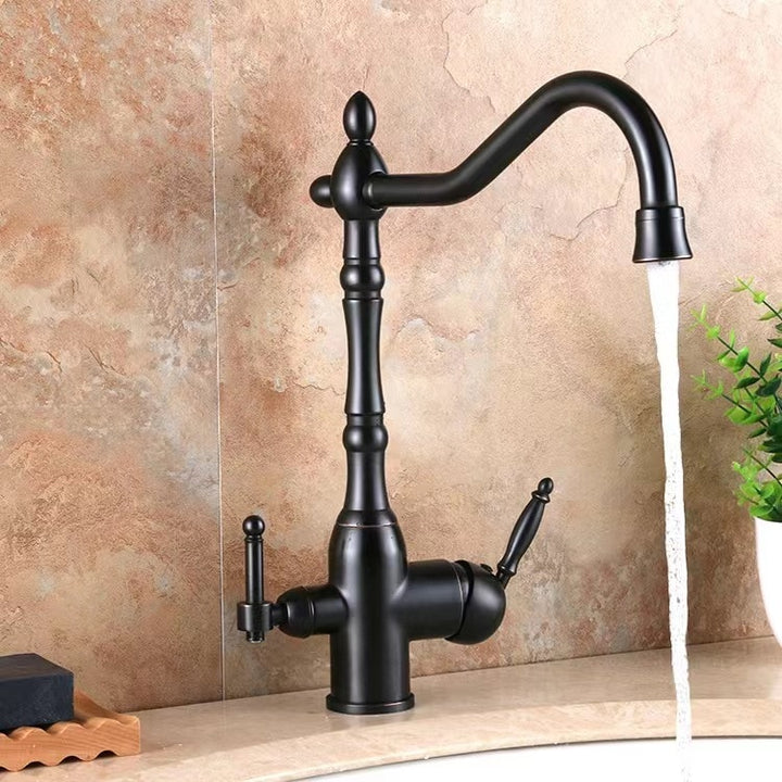Victorian tradtional Gold polished Brass Victorian 2 Way Function Reverse Osmosis and Kitchen Faucet
