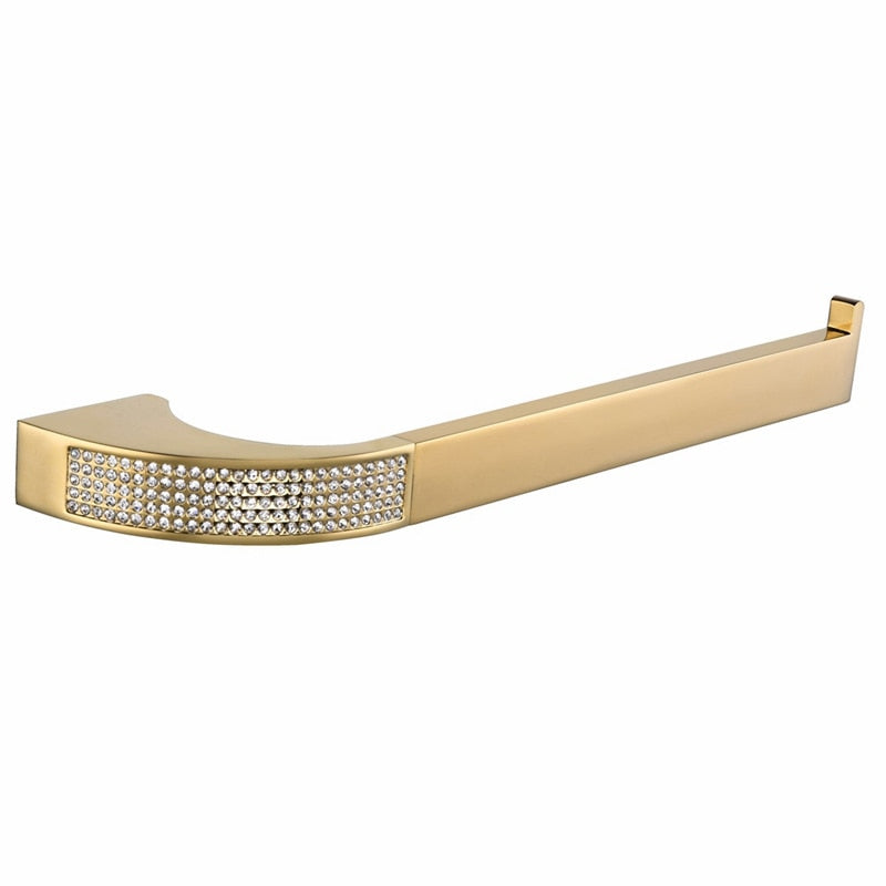 Gold polish with Swarasky Crystal Bathroom Accessories