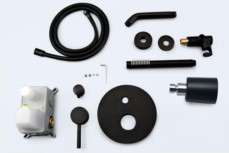 CUPC-Brushed Gold- Black-Brushed Nickel  2 Way Diverter Pressure Balance Shower With Handheld Sprayer Completed Kit