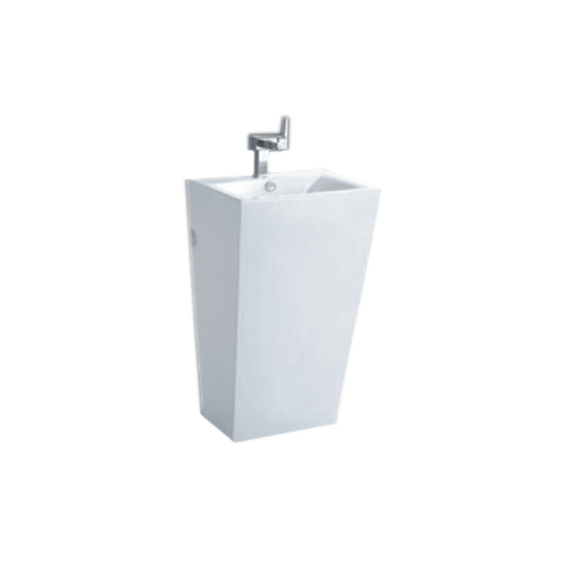 Rectangular Floor Freestanding Basin Pedestal Sink