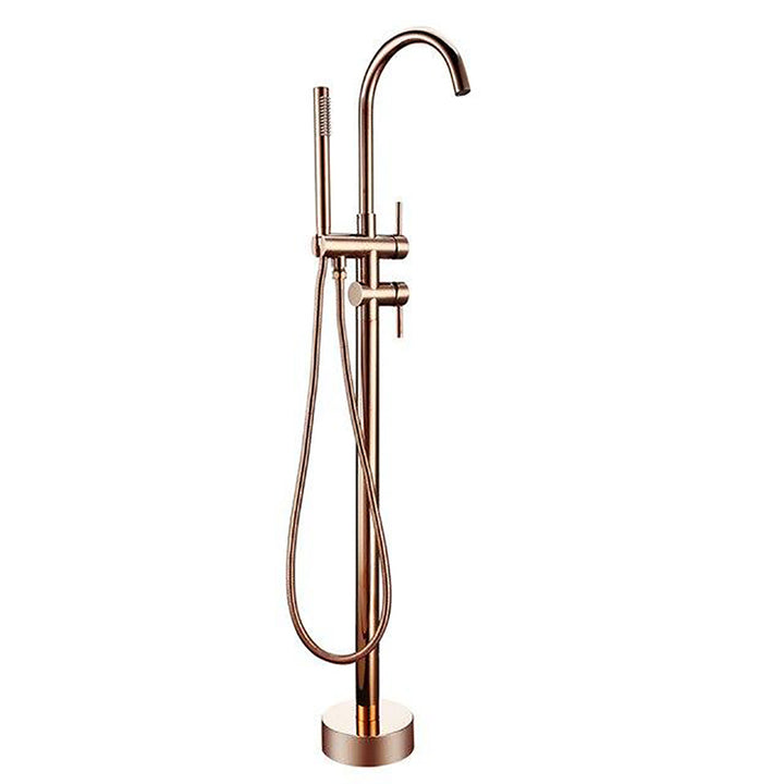 Modern Round Free Standing Bathtub Filler Faucet