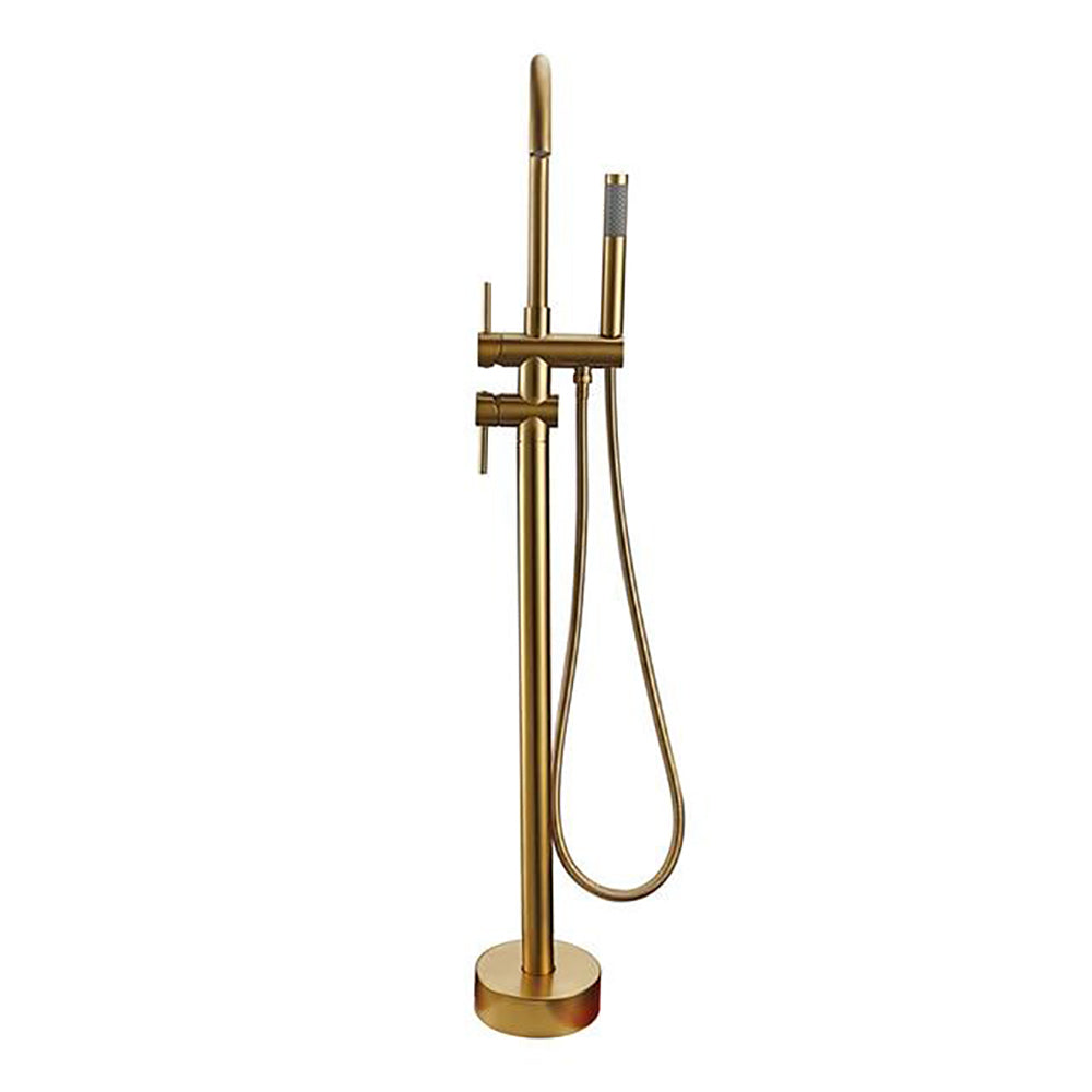 Modern Round Free Standing Bathtub Filler Faucet
